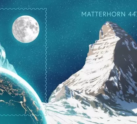1x Swiss Crypto Stamp ID1 - Matterhorn
