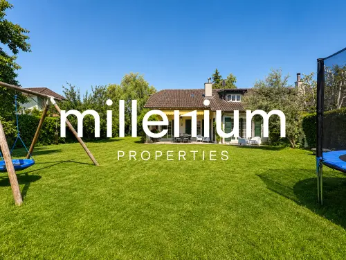 Magnifique maison individuelle de plain-pied avec grand jardin à Thônex