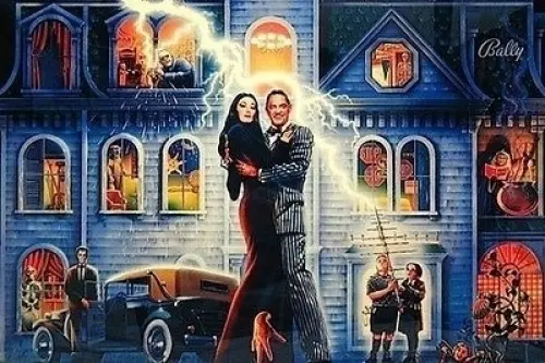 Flipper bally Addams family entièrement en led à Strasbourg