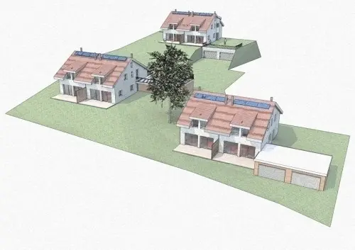 Champtauroz 6 villas jumelles à vendre à Champtauroz