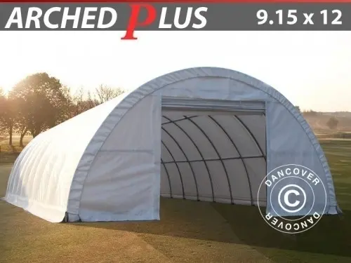 Rundbogenhalle 9,15x12x4,5m PVC, Weiß à Zurich