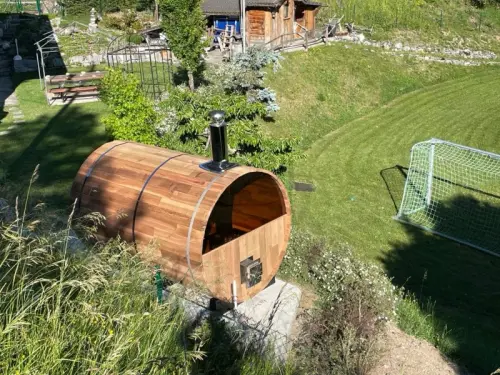 Sauna en Cèdre Premium Fun-iBarrel à Ardon