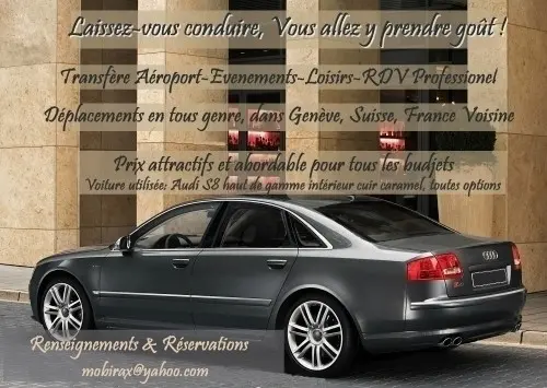 Chauffeur & Driver et/ou accompagnateur à genève