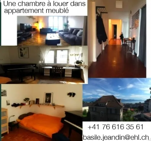 Chambre à louer dans une colocation à Lausanne