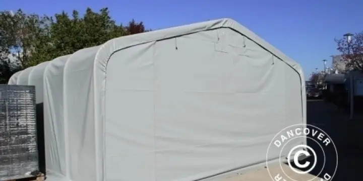 Lagerzelt Garagen PRO 7x14x3,8m PVC, Grau