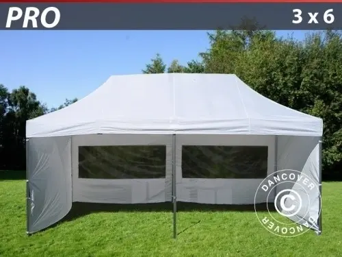 Faltzelt FleXtents PRO 3x6m Weiß, mit 6 wänden à Zurich