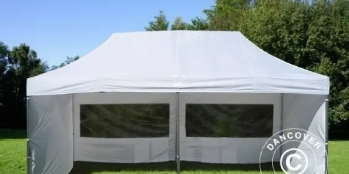 Faltzelt FleXtents PRO 3x6m Weiß, mit 6 wänden