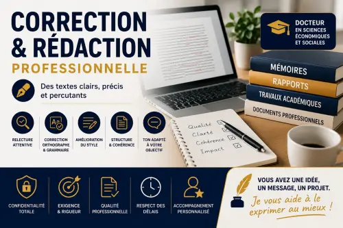 ⭐ Correction mémoire, CV, rapports – rédaction professionnelle à Genève