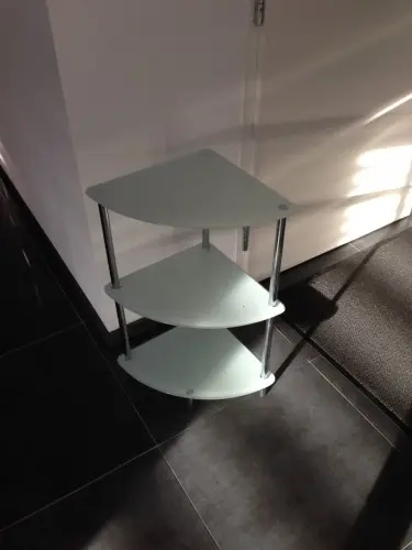 Etagere multiusage en verre à bulle