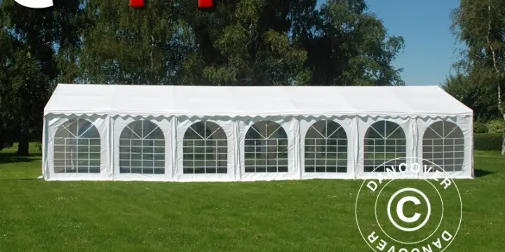 Partyzelt, Exclusive CombiTents® 6x14m 5-in-1, Weiß