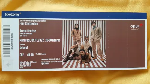 Billet concert Feu!Chatterton à Domdidier