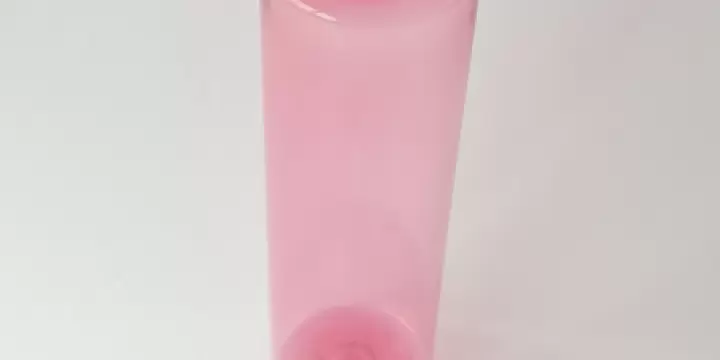Flacon / bouteille rose transparent