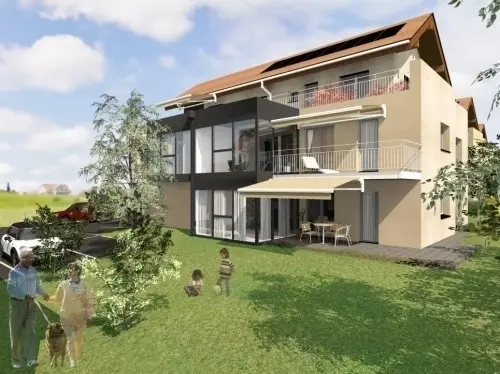 Appartements lumineux et contemporains dans petite PPE de 4 logements à Villars-le-Terroir