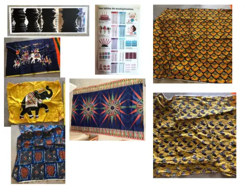 Lot de tentures et posters