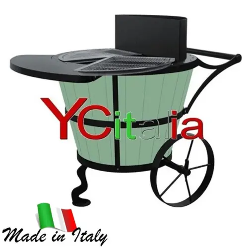 Le barbecue de jardin à bois ou à charbon à Salzano (VE)