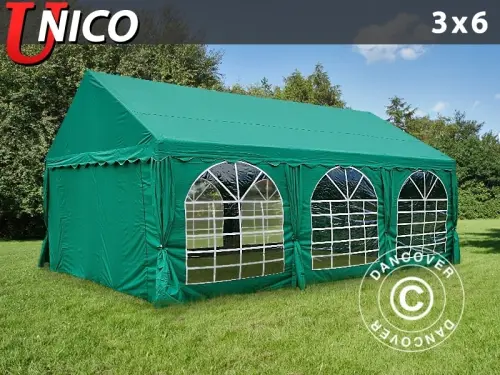 Partyzelt UNICO 3x6m, Dunkelgrün à Zurich