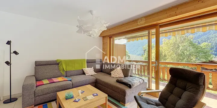Ovronnaz, appartement 3.5 pièces avec vue dégagée sur les Alpes