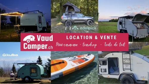 En 2026, louez une teardrop pour un roadtrip en Suisse à Saint-Prex