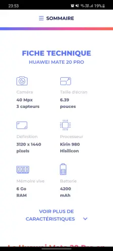 Huawei mate 20 pro 128gb à Riddes