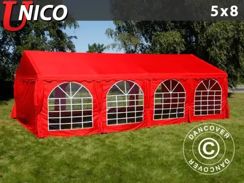 Partyzelt UNICO 5x8m, Rot à Zurich