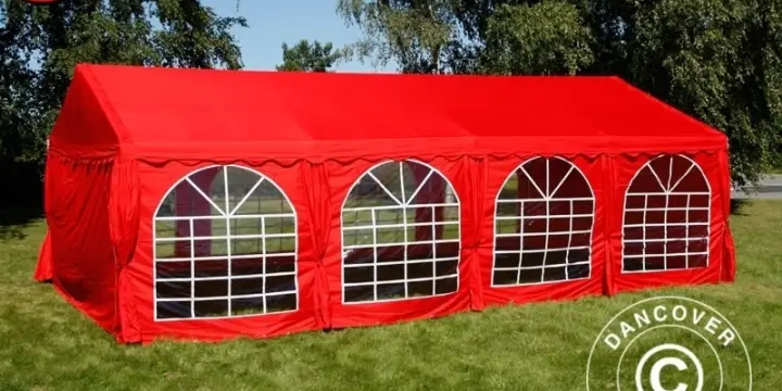 Partyzelt UNICO 5x8m, Rot