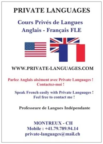 COURS PRIVES D'ANGLAIS OU DE FRANCAIS FLE POUR LES ETRANGERS à MONTREUX