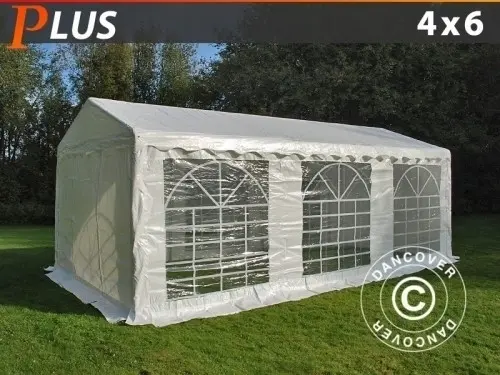 Partyzelt PLUS 4x6m PE, Weiß à Zurich