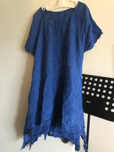 Robe en lin IRIS - bleu -  La Fabrique du Lin Taille : 36 à Nyon