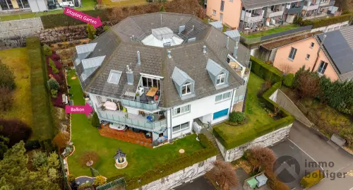 Stadtnahes Unikat - Oktagon mit Balkon und Garten