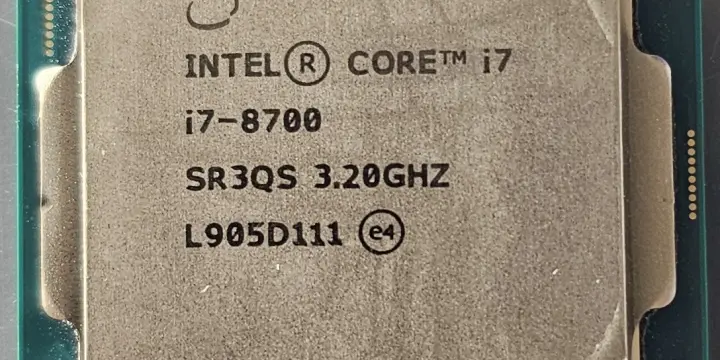 Processeur Intel i7-8700K en parfait état (utilisé que 2 ans) pour 69 CHF