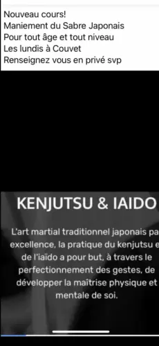 Sabre Japonais cours à Couvet
