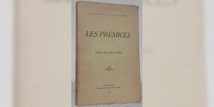 Les prémices. Préface en vers.