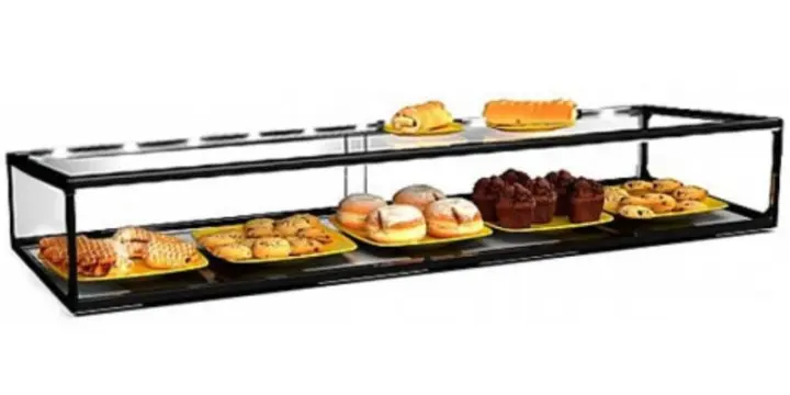 Vitrine neutre à un étage 1200x330x215 mm