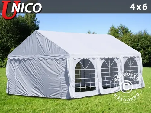 Partyzelt UNICO 4x6m, Weiß à Zurich