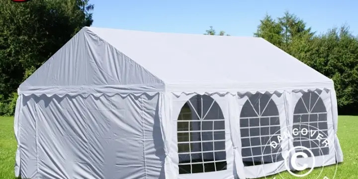 Partyzelt UNICO 4x6m, Weiß