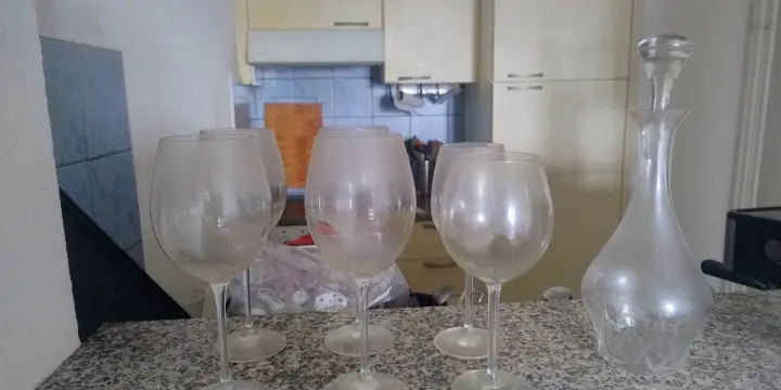 ensemble verres carafes
