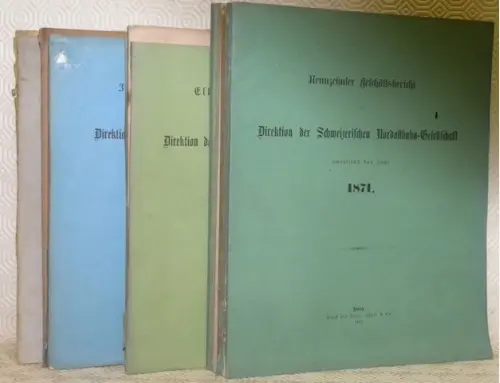 Geschäftsbericht der Direktion der Schweiz. Nordostbahn-Gesellschaft. 1854 - 1856 - 1857 - 1858…