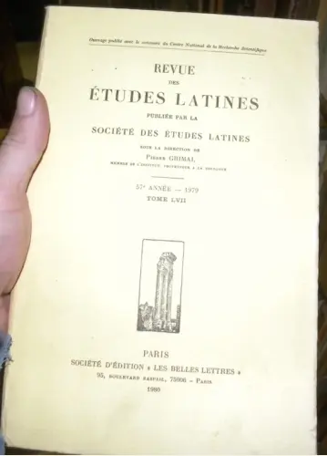 REVUE DES ETUDES LATINES. Années 1932 (2 vol.) - 1933 (2 vol.) - 1936 (tome 2) - 1936 (tome 2)…