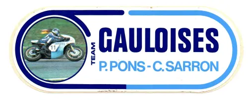 Autocollant Gauloises P. Pons C. Sarron à La Tour-de-Peilz