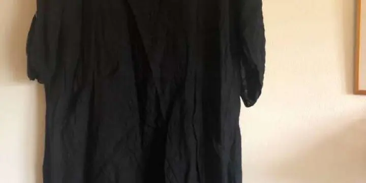 Robe noire 100% lin taille S