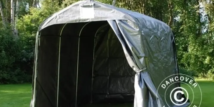 Lagerzelt PRO 2,4x3,6x2,34m PE, Grau