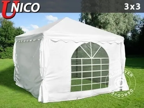 Partyzelt UNICO 3x3m, Weiß à Zurich