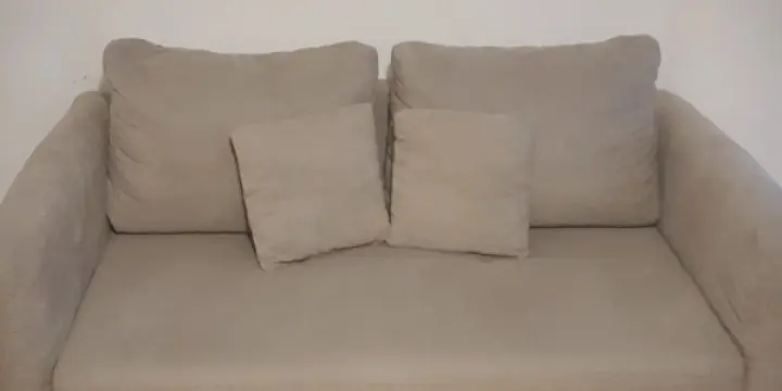 Canapé lit en microfibre