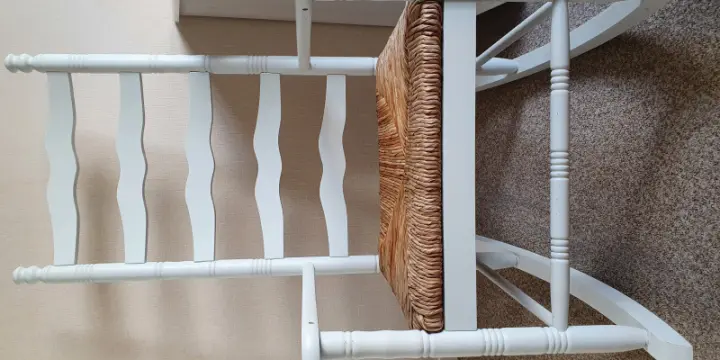 Rocking chair blanc