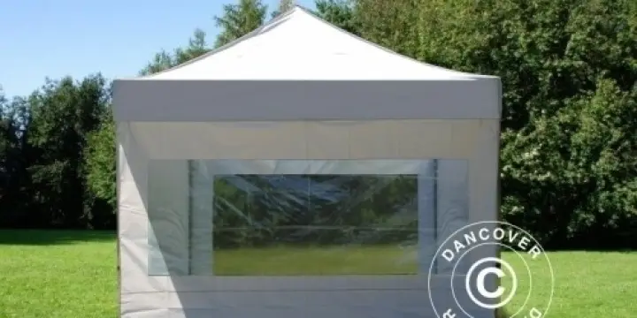 Faltzelt FleXtents Xtreme 3x3m Weiß, mit 4 wänden