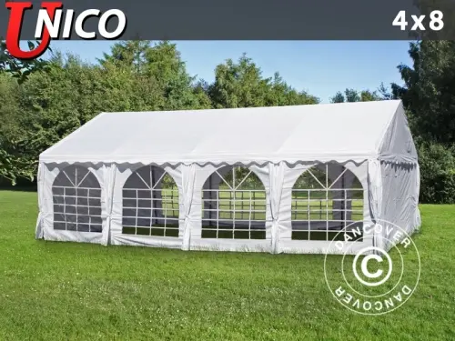 Partyzelt UNICO 4x8m, Weiß à Zurich