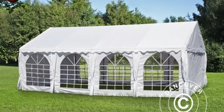 Partyzelt UNICO 4x8m, Weiß