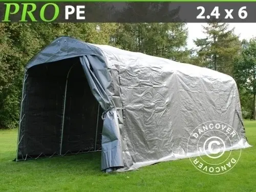 Lagerzelt PRO 2,4x6x2,34m PE, Grau à Zurich