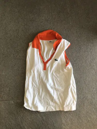 T-shirt blanc et orange Lacoste sport taille 44 à Nyon