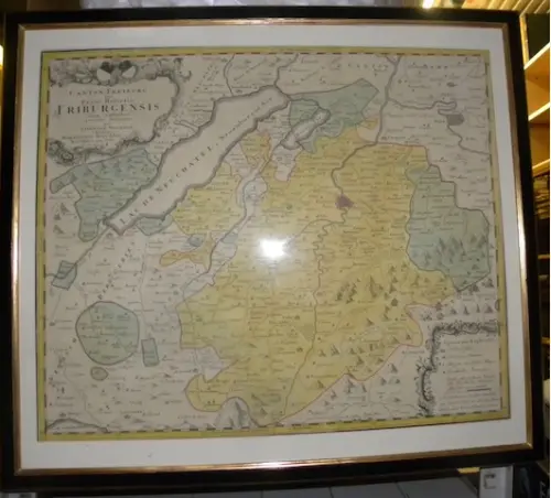 CANTON FREIBURG, sive Pagus Helvetiae Friburgensis cum confinibus per Gabrielem Walserum. à Russy